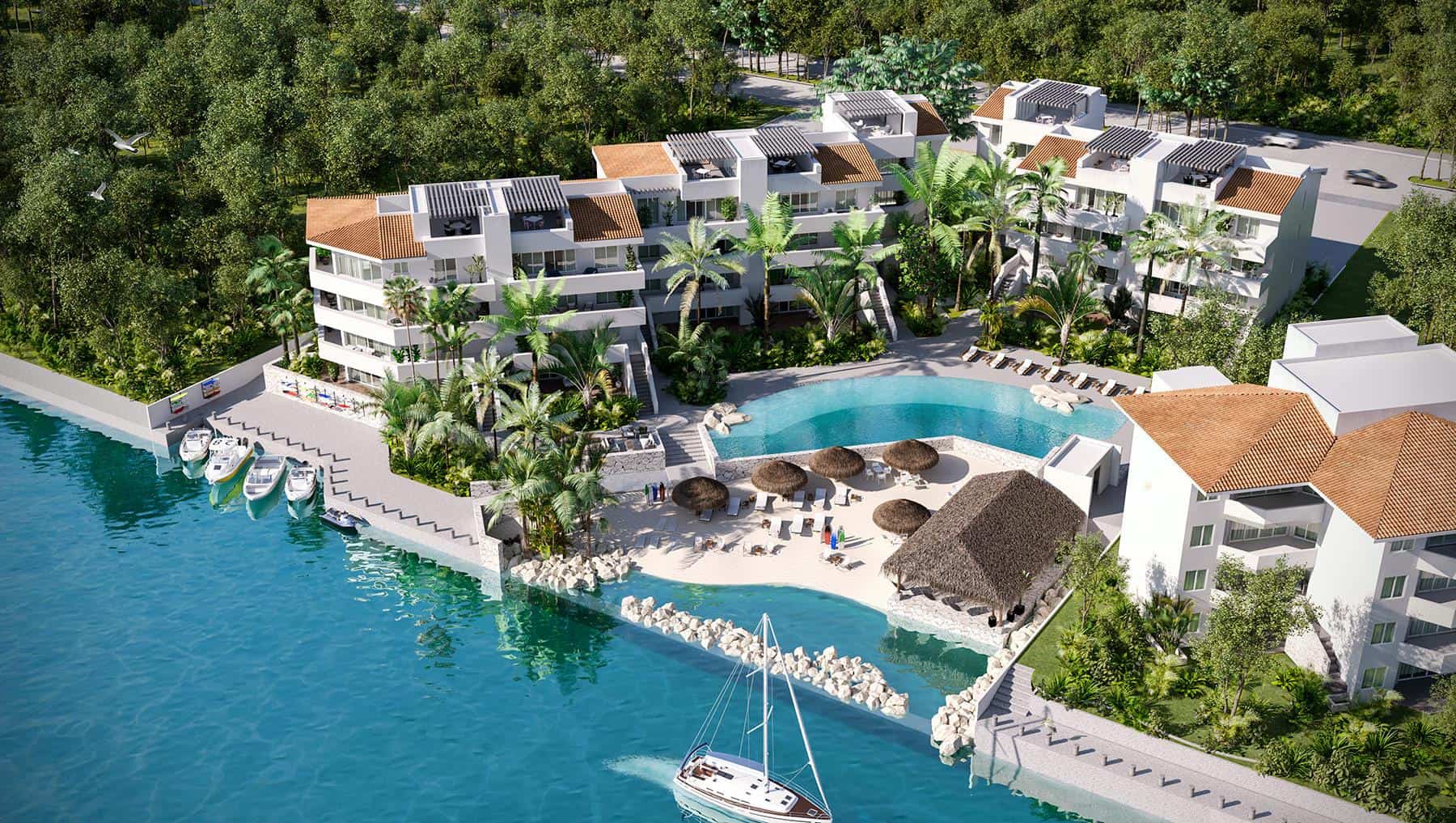 Complejo residencial y hotelero capital de la vida náutica en la Riviera Maya desde hace 30 años.